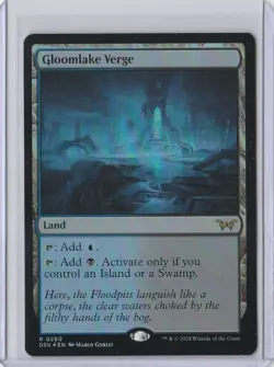 GLOOMLAKE VERGE MTG Duskmourn: House Of Horror (FOIL) Rare Land Card - Image 1