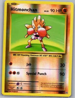 Hitmonchan 62/108 Reverse Holo XY - Evolutions - Pokemon Card - NM - Image 1