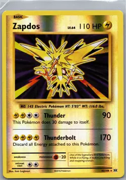 Zapdos 42/108 Reverse Holo XY - Evolutions - Pokemon Card - NM - Image 1