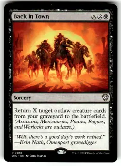 Back in Town Commander: Outlaws of Thunder Junction Regular MTG - Image 1