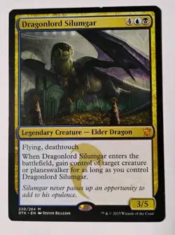 Dragonlord Silumgar MTG, Dragons of Tarkir, Mythic Rare Elder Dragon - Image 1