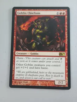 Magic The Gathering Goblin Chieftain M11 141 MTG NM - Image 1