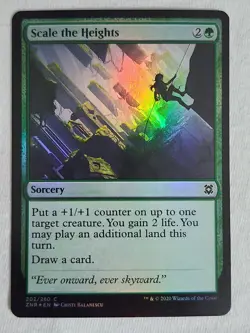 Scale the Heights 202 Zendikar Rising Foil Magic the Gathering - Image 1