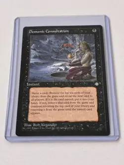 MTG Magic the Gathering Ice Age Demonic Consultation x1 - Image 2