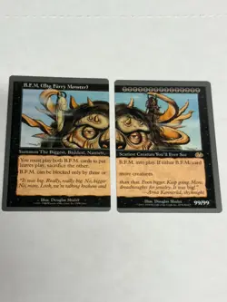 B.F.M. (BIG FURRY MONSTER) UNGLUED MTG NM Free shipping with tracking - Image 1