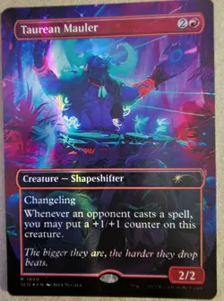 NM Double Rainbow Foil Taurean Mauler SLD #1899 Secret Lair Everyone's Invited - Image 1