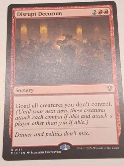 Disrupt Decorum Commander: Murders at Karlov Manor Regular Card 151 Red - Image 1