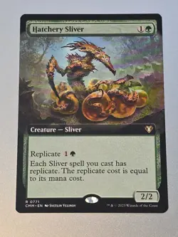 Hatchery Sliver (Extended Art) Commander Masters Regular - Image 1