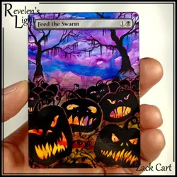 Feed the Swarm Alter - Hand Painted MTG Altered Art - Magic the Gathering - Image 1