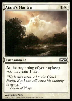 Ajani's Mantra M11 MTG Magic the Gathering card - Image 1