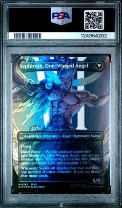 PSA 10 GEM MT Sephiroth Fabled Soldier Borderless Foil 382 | MTG Final Fantasy - Image 2