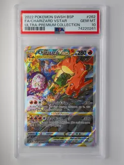 CHARIZARD VSTAR - FULL ART - SWSH262 - POKEMON ULTRA PREMIUM - PSA 10 GEM MINT - Image 1