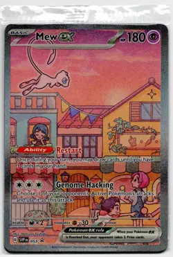 Pokemon Mew ex SVP 053 Scarlet Violet 151 Black Star Promo Full Art - SEALED - Image 1