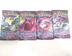 4x Pokemon Fusion Strike Complete Pack Art Sealed Booster Pack Set Lot - Image 2