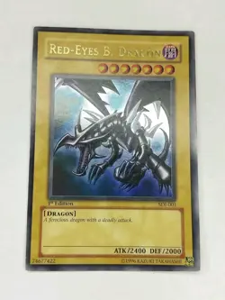 Yu-Gi-Oh! TCG Red-Eyes Black Dragon SDJ-001 Ultra Rare 1st Edition MP - Image 1