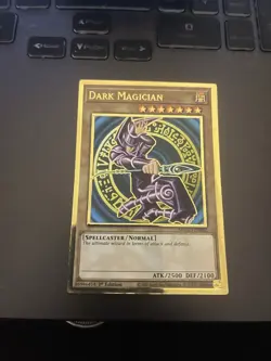 Yugioh! LP Dark Magician - MAGO-EN002 - Premium Gold Rare - 1st Edition Lightly - Image 1