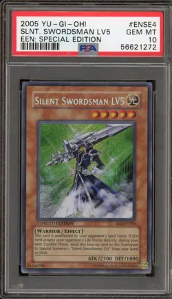 Yu-Gi-Oh! Silent Swordsman LV5 Special Edition EEN-ENSE4 PSA 10 Gem Mint - Image 1