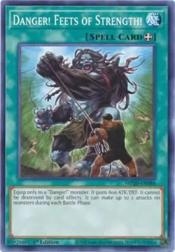 Danger! Feets of Strength! - MP20-EN086 - Common - 1st Edition - Lightly Played - Image 1