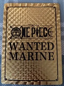 RARE NAMI One Piece Anime 24K Gold Flake Wanted Card CCG USA SELLER - Image 3