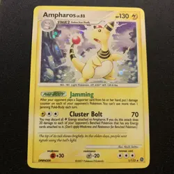 Ampharos 1/132 HOLO BLEED LP -Rare Holo Pokemon Card- Secret Wonders (q) - Image 1