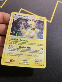Ampharos 1/132 HOLO BLEED LP -Rare Holo Pokemon Card- Secret Wonders (q) - Image 4