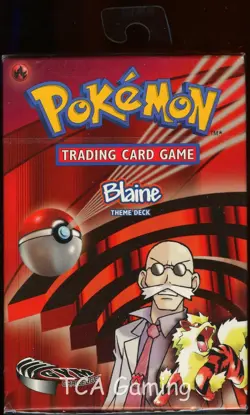 1x SEALED Gym Challenge BLAINE Theme Deck (60 Pokemon Cards) - Image 1