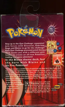 1x SEALED Gym Challenge BLAINE Theme Deck (60 Pokemon Cards) - Image 3