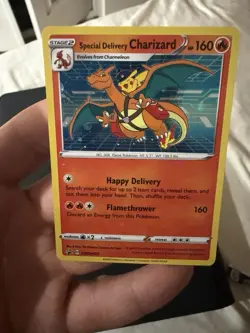 Special Delivery Charizard SWSH075 SWSH: Sword & Shield Promo Cards Holo NM - Image 1