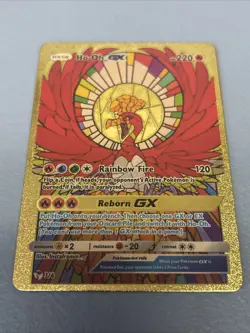 Ho-Oh GX HP 220 Reborn GX Gold Fan Art Pokemon Card - Image 1