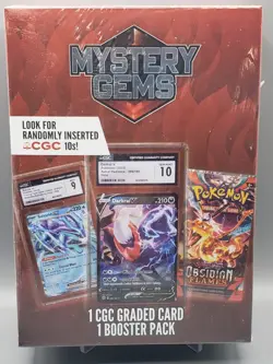 Pokemon TCG Mystery Gems Box-1 CGC Graded Card + 1 Booster Pack - Image 1