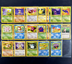 1999 Pokemon JUNGLE & FOSSIL Set COMPLETE Unlimited Edition COMMON Cards Lot NM+ - Image 1