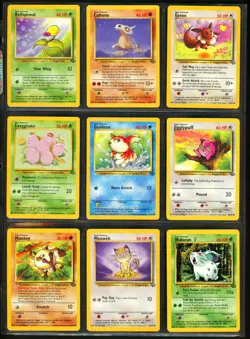 1999 Pokemon JUNGLE & FOSSIL Set COMPLETE Unlimited Edition COMMON Cards Lot NM+ - Image 2