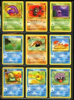 1999 Pokemon JUNGLE & FOSSIL Set COMPLETE Unlimited Edition COMMON Cards Lot NM+ - Image 3