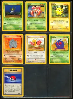 1999 Pokemon JUNGLE & FOSSIL Set COMPLETE Unlimited Edition COMMON Cards Lot NM+ - Image 4
