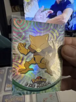 Abra #63 Black Logo Topps Holo Foil TV Animation Pokemon Card (104) - Image 1