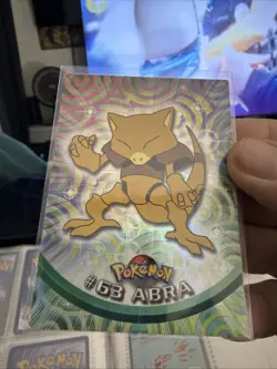 Abra #63 Black Logo Topps Holo Foil TV Animation Pokemon Card (104) - Image 2