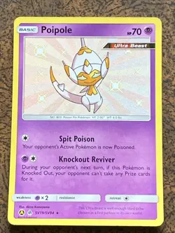 Poipole SV19/SV94 Hidden Fates Rare Shiny Vault Holo Pokemon Card - Image 1