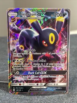 2017 Umbreon GX 80/149 Sun & Moon Ultra Rare Pokemon Card NM - Image 1