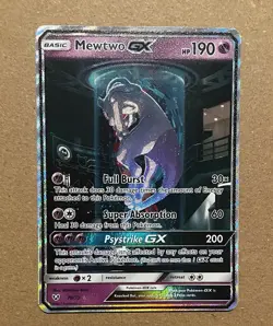 Pokemon TCG Shining Legends Mewtwo GX Secret Rare Card 78/73 - Image 1