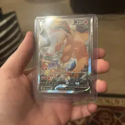 Charizard V Holo Rare Pokemon Card Sword & Shield 220 HP - Image 4