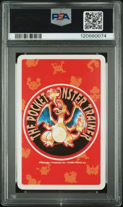 1996 POKEMON RED VERSION PLAYING CARDS 3 OF CLUBS #019 RATTATA PSA 4 - Image 2
