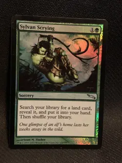 MTG - 1x Sylvan Scrying - Foil - Mirrodin NM - Image 1