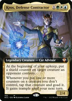 Kros, Defense Contractor Extended Art Foil - New Capenna Commander MTG-LP - Image 1