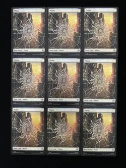 2025 Magic The Gathering MTG Marvel Spm EN Foil #L 0189 Plains Lot*9 KM035 - Image 1