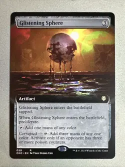 MTG / Glistening Sphere / ONC / #58 / Regular (Extended Art) / Rare / NM - Image 1