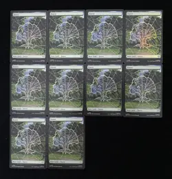 2025 Magic The Gathering MTG Marvel Spm EN Foil #L 0193 Forest Lot*10 KM035 - Image 1