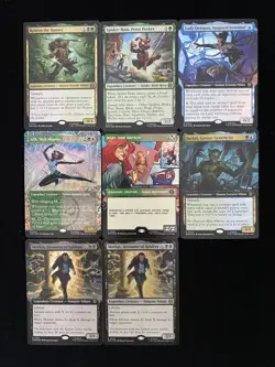 2025 Magic The Gathering MTG Marvel Spm EN Borderless #R 0229 R 0114 Lot*8 KM035 - Image 1