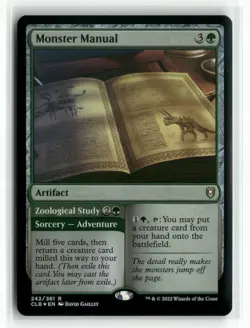 Monster Manual 242 Foil Battle for Baldur's Gate CLB MTG Magic - Image 1