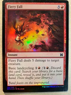 MTG 1x FOIL Fiery Fall Modern Masters 2015 Pauper Magic the Gathering x1 NM - Image 1