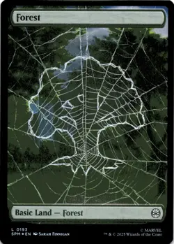 MTG Forest (0193) Foil NM Marvel's Spider-Man Magic 193 - Image 1